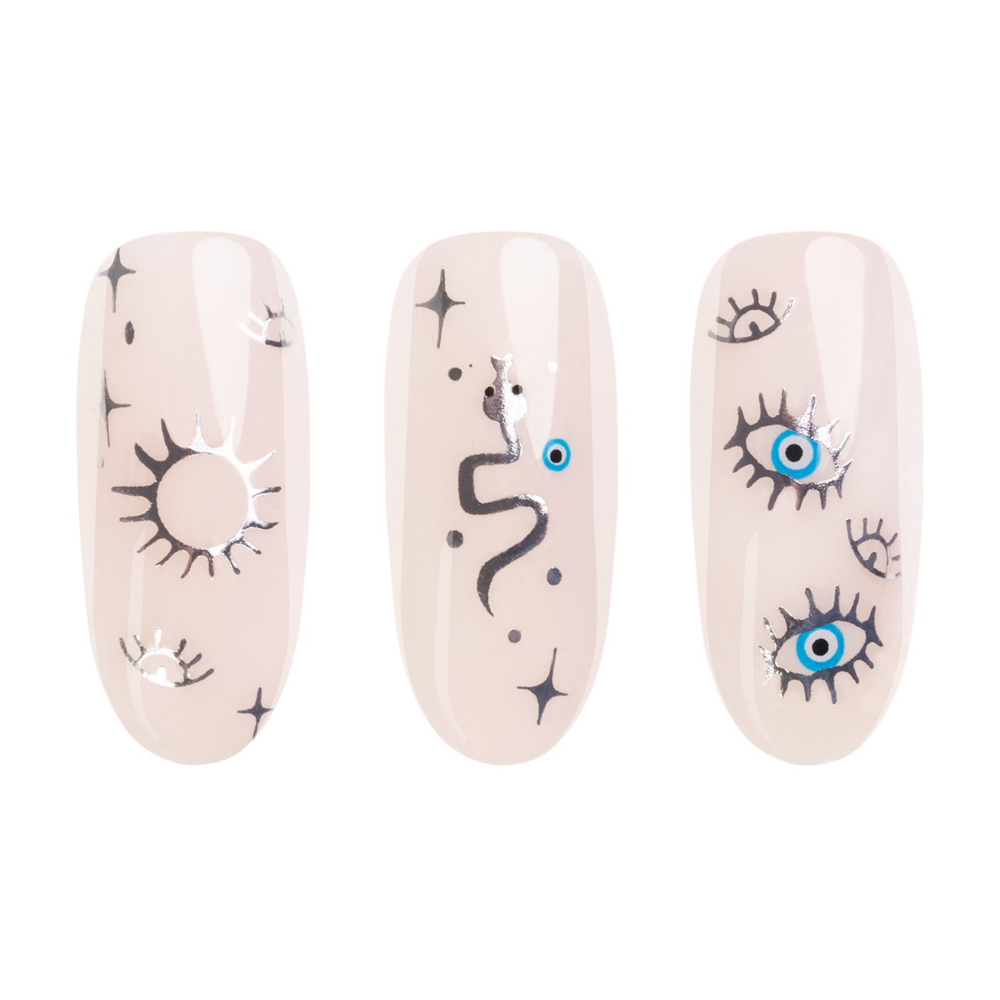 Adesivi per unghie - Boho Silver